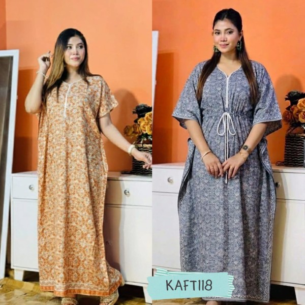 Joypuri Cotton Kaftan Maxi Combo Pack Set of 2  KAFT118