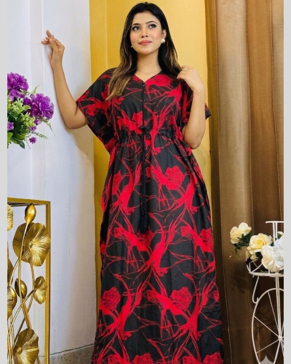 China Linen Kaftan Maxi  KAF152