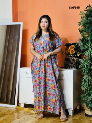 China Linen Kaftan Maxi  KAF145