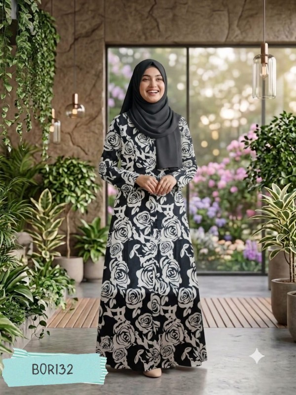 Premium Quality  zafran Fabric Borkha  BOR132