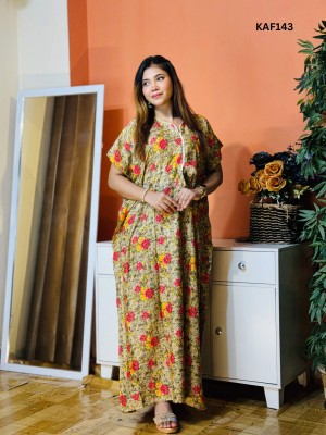 China Linen Kaftan Maxi  KAF143