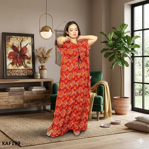 Premium Quality Linen Kaftan Maxi  KAF199