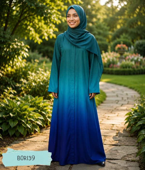 Exclusive tye dye print borkha BOR139