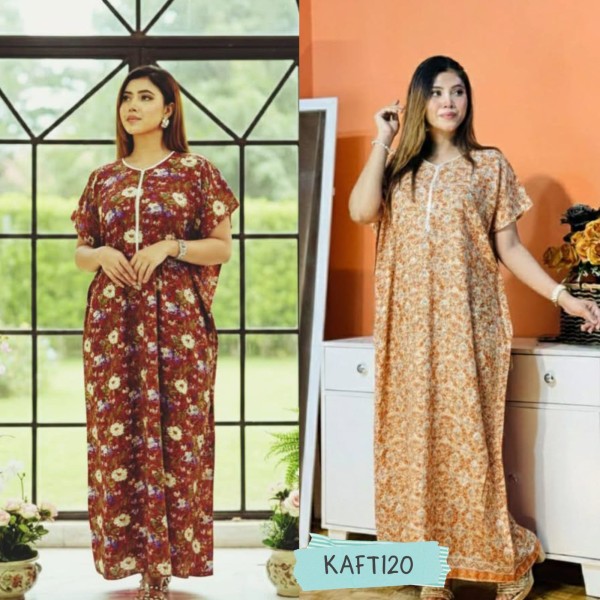 Joypuri Cotton Kaftan Maxi Combo Pack Set of 2  KAFT120