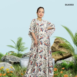 Premium Quality Silk Kaftan Maxi SILK003