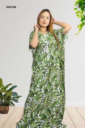 Premium Quality China Linen Kaftan Maxi KAF148