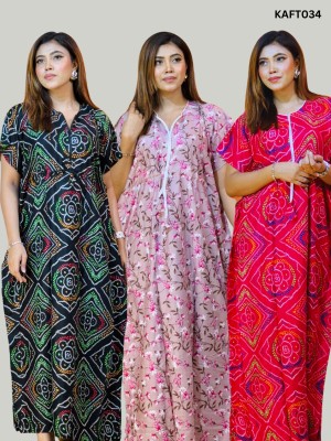 Long Kaftan Maxi Combo Pack of 3 (KAFT034)