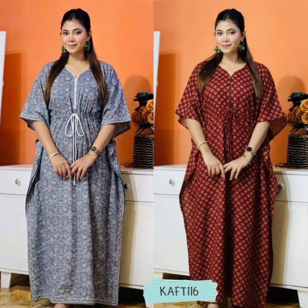 Joypuri Cotton Kaftan Maxi Combo Pack Set of 2  KAFT116