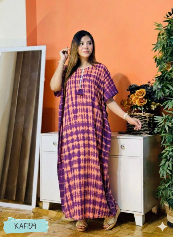 Tie-Dye Batik Kaftan Maxi KAF194