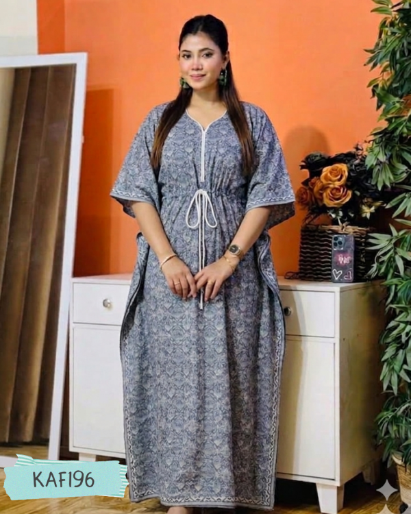 Premium Quality joypuri  print cotton Kaftan Maxi  KAF196