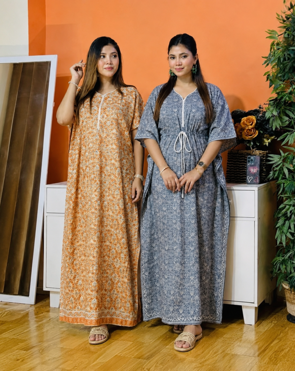 Joypuri Cotton Kaftan Maxi Combo Pack Set of 2  KAFT118