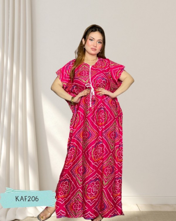 Premium Quality Linen Kaftan Maxi  KAF206